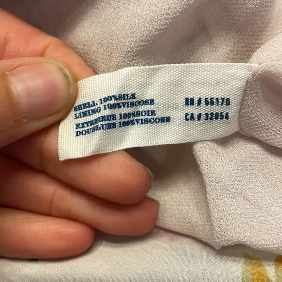 Leifsdottir woman’s silk flowered dress - Picture 13 of 14